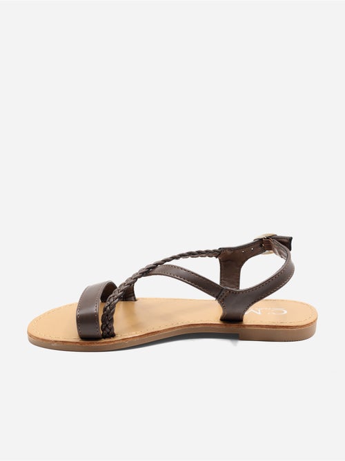 Sandalias planas trenzadas - Kiabi Sandalias planas trenzadas - Kiabi