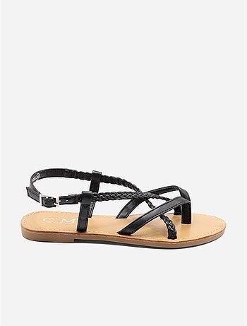 Sandalias planas trenzadas