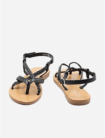Sandalias planas trenzadas