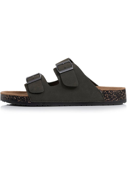 Sandalias plantilla de cuero, confort everywear parche en el talón y soporte para el  Isotoner - Kiabi