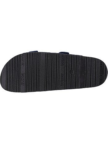 Sandalias plantilla de cuero parche confort everywear tacón isotoner