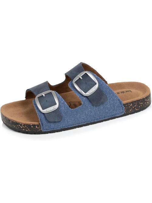 Sandalias plantilla de cuero parche confort everywear tacón  Isotoner - Kiabi