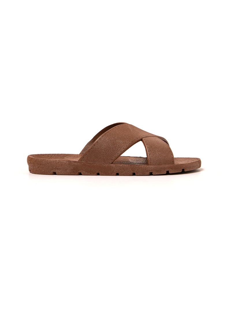 Sandalias playa hombre Brasileras suela goma Marrón - Kiabi