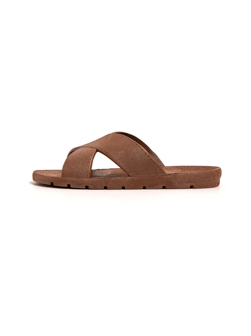 Sandalias playa hombre Brasileras suela goma Marrón - Kiabi
