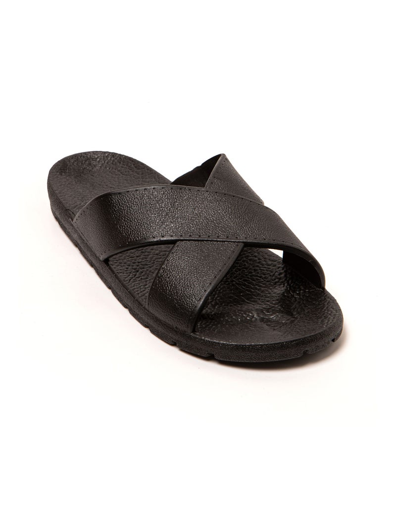 Sandalias playa hombre Brasileras suela goma Negro - Kiabi