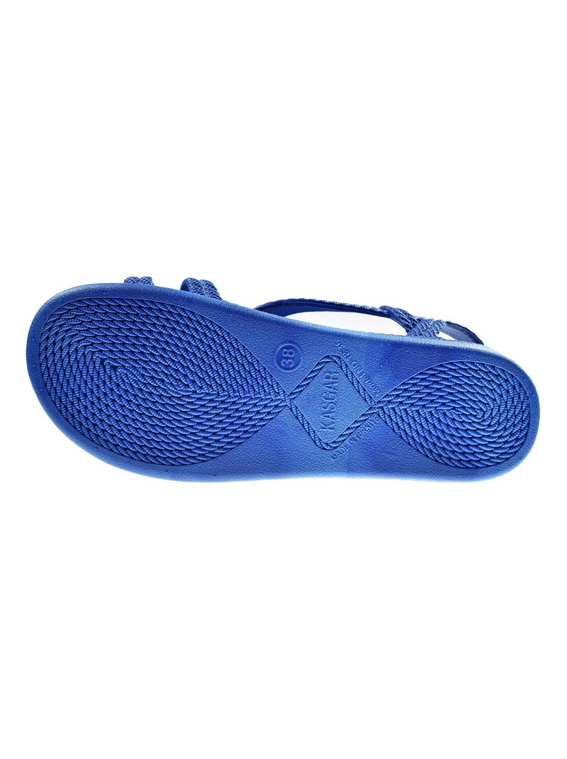 Sandalias playa mujer Brasileras suela goma Azul - Kiabi
