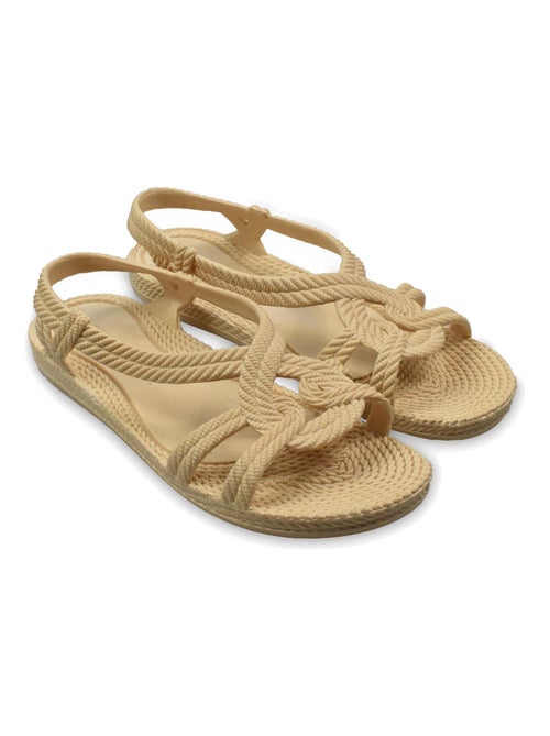 Sandalias playa mujer Brasileras suela goma - Kiabi