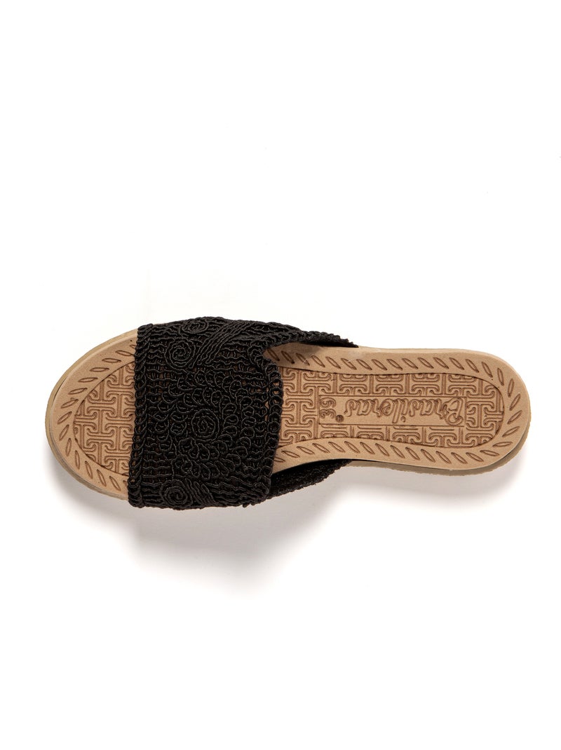 Sandalias playa mujer Brasileras suela goma Negro - Kiabi