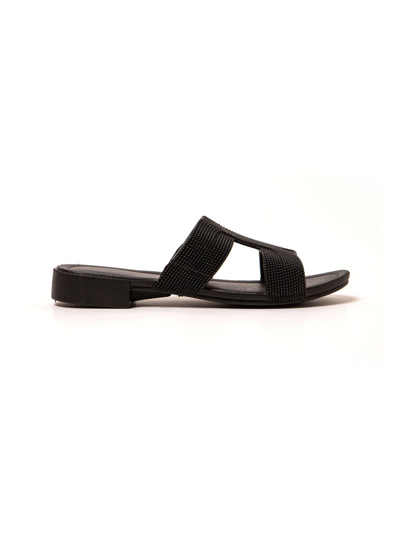 Sandalias playa mujer Brasileras suela goma Negro - Kiabi