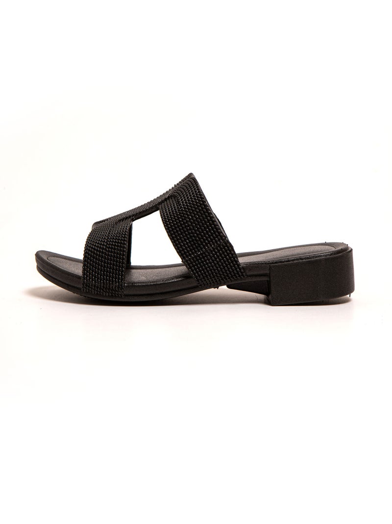 Sandalias playa mujer Brasileras suela goma Negro - Kiabi