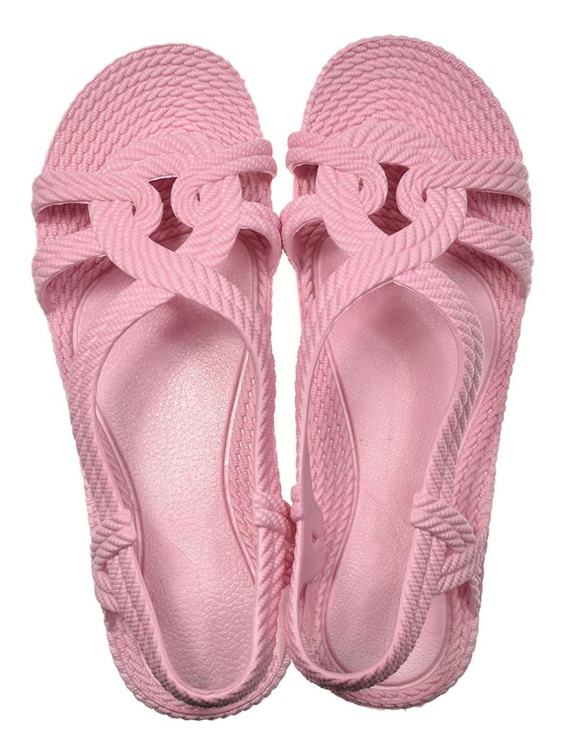 Sandalias playa mujer Brasileras suela goma Rosa - Kiabi