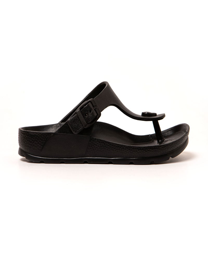 Sandalias playa unisex Brasileras suela goma Negro - Kiabi