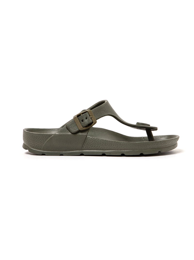 Sandalias playa unisex Brasileras suela goma Verde oscuro - Kiabi