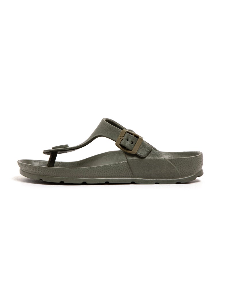 Sandalias playa unisex Brasileras suela goma Verde oscuro - Kiabi