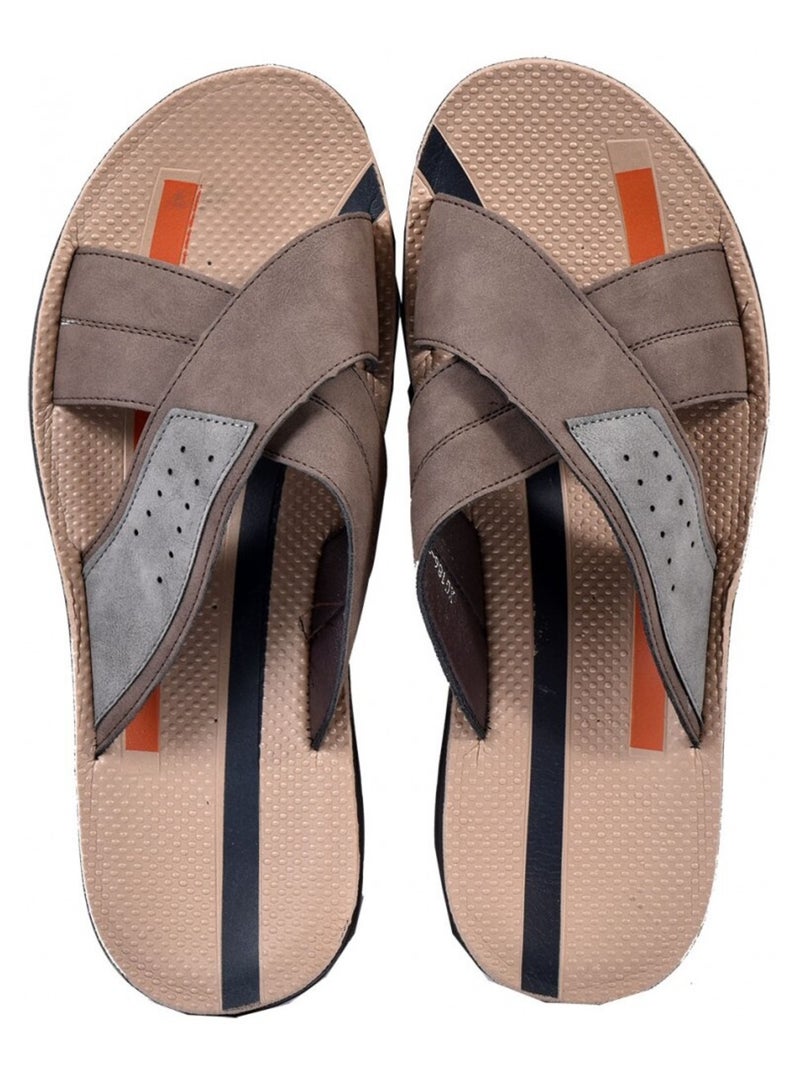 Sandalias PREMIUM abiertas Marrón - Kiabi