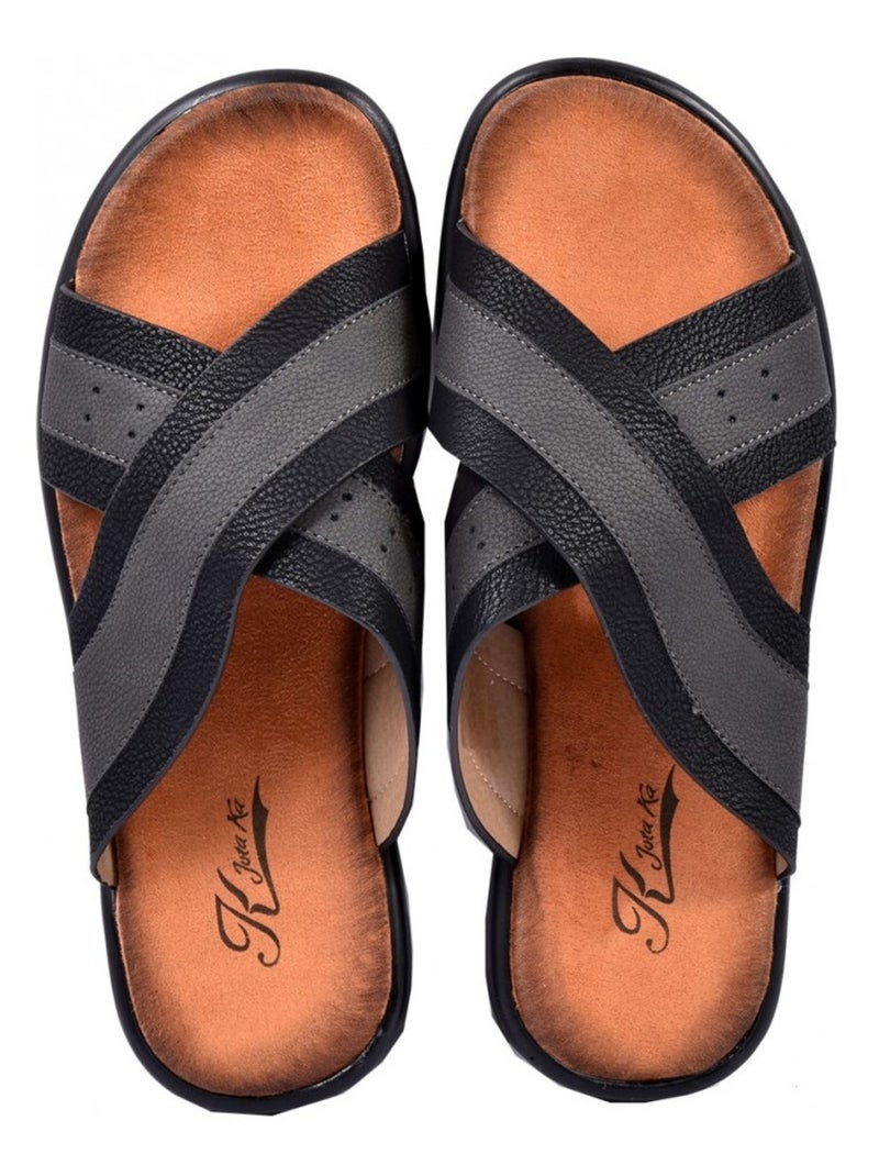 Sandalias PREMIUM abiertas Negro - Kiabi