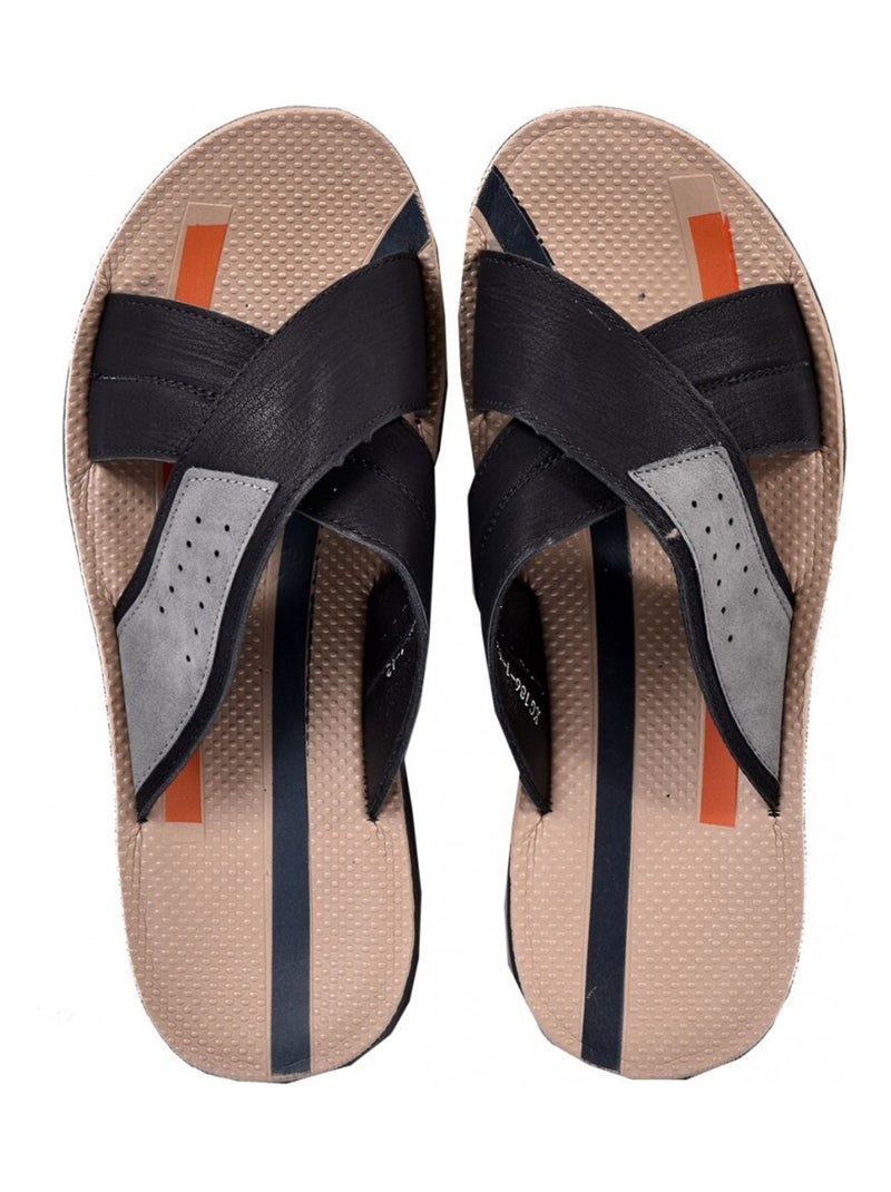 Sandalias PREMIUM abiertas Negro - Kiabi