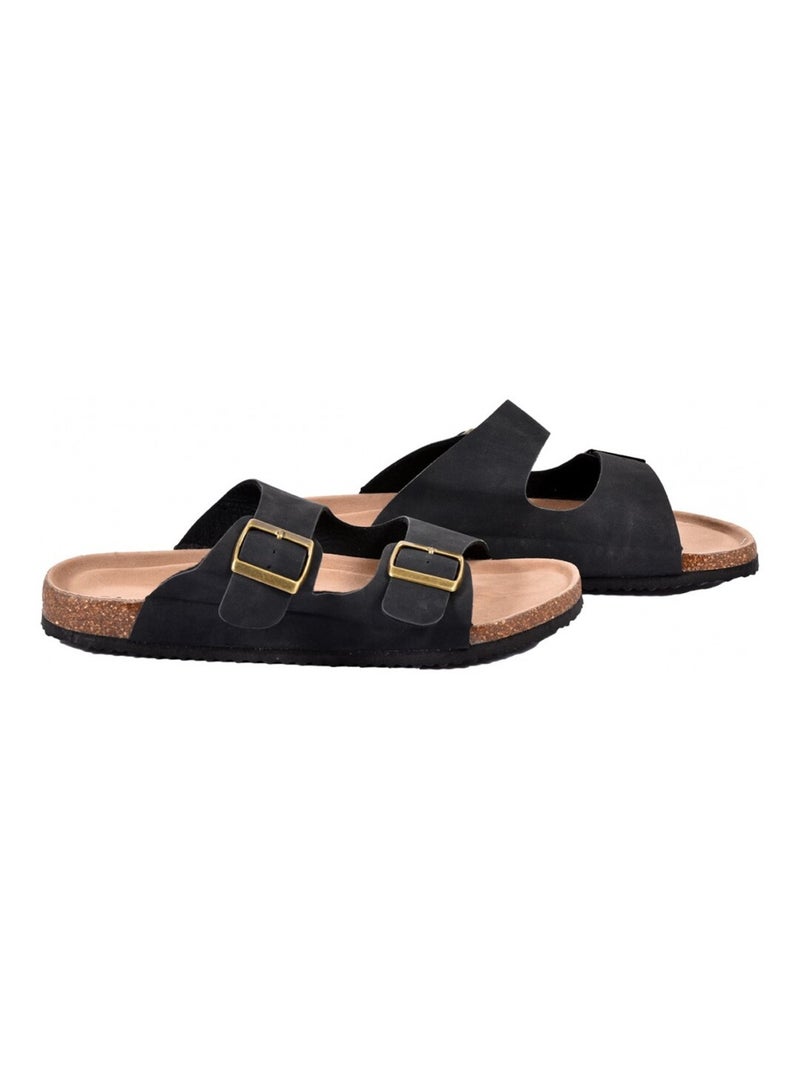 Sandalias PREMIUM Hebilla Negro - Kiabi