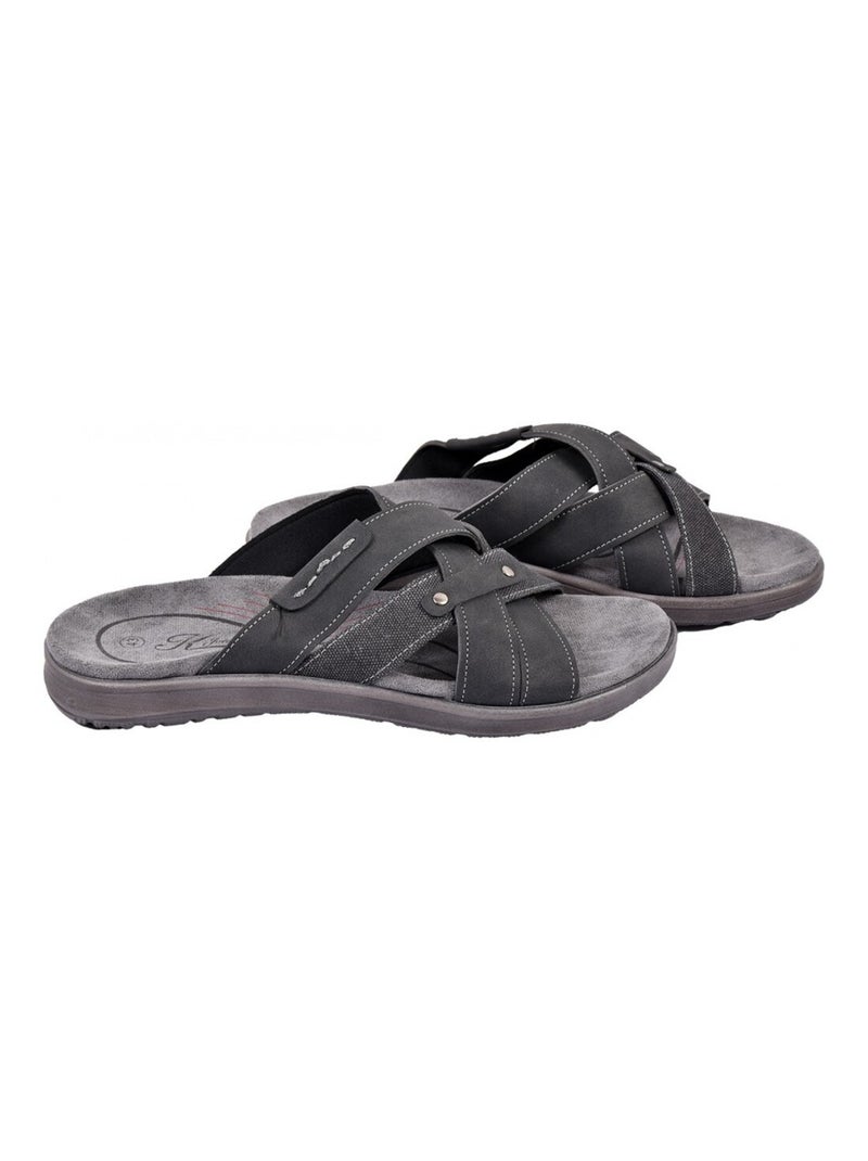 Sandalias PREMIUM hombre Negro - Kiabi