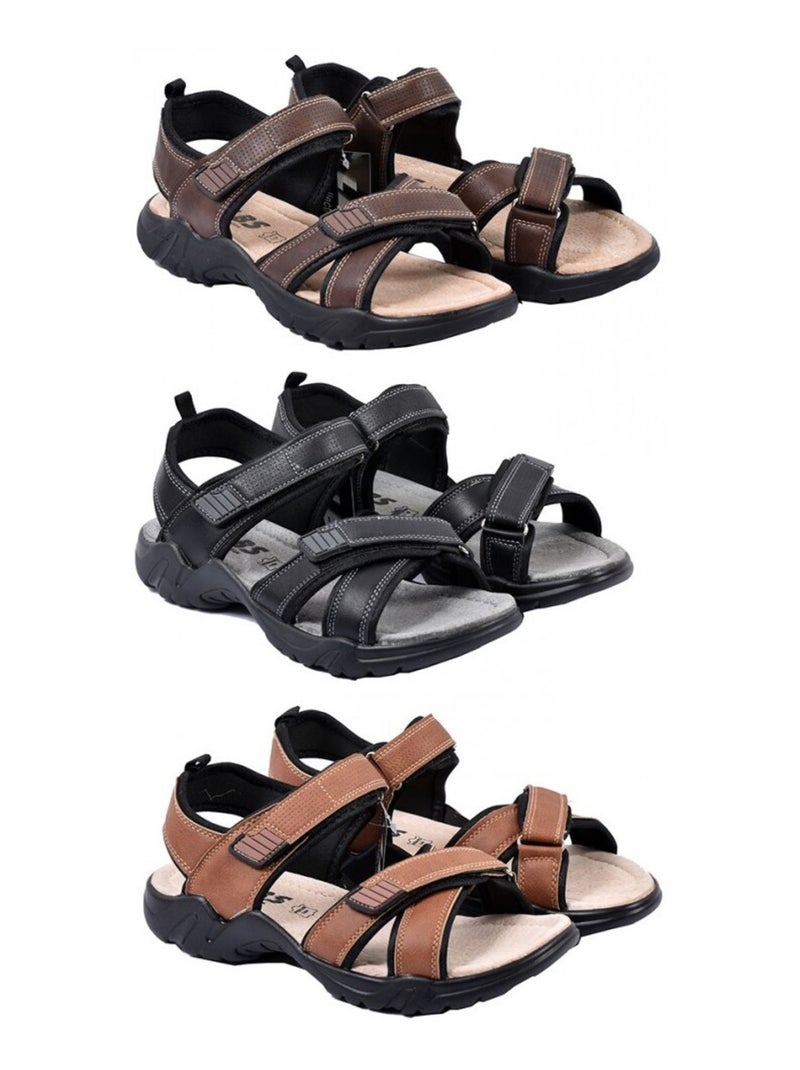 Sandalias PREMIUM LBS Scratch Negro - Kiabi