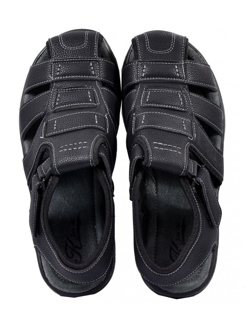 Sandalias PREMIUM Scratch Negro - Kiabi