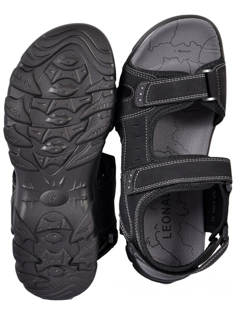 Sandalias PREMIUM Scratch Negro - Kiabi
