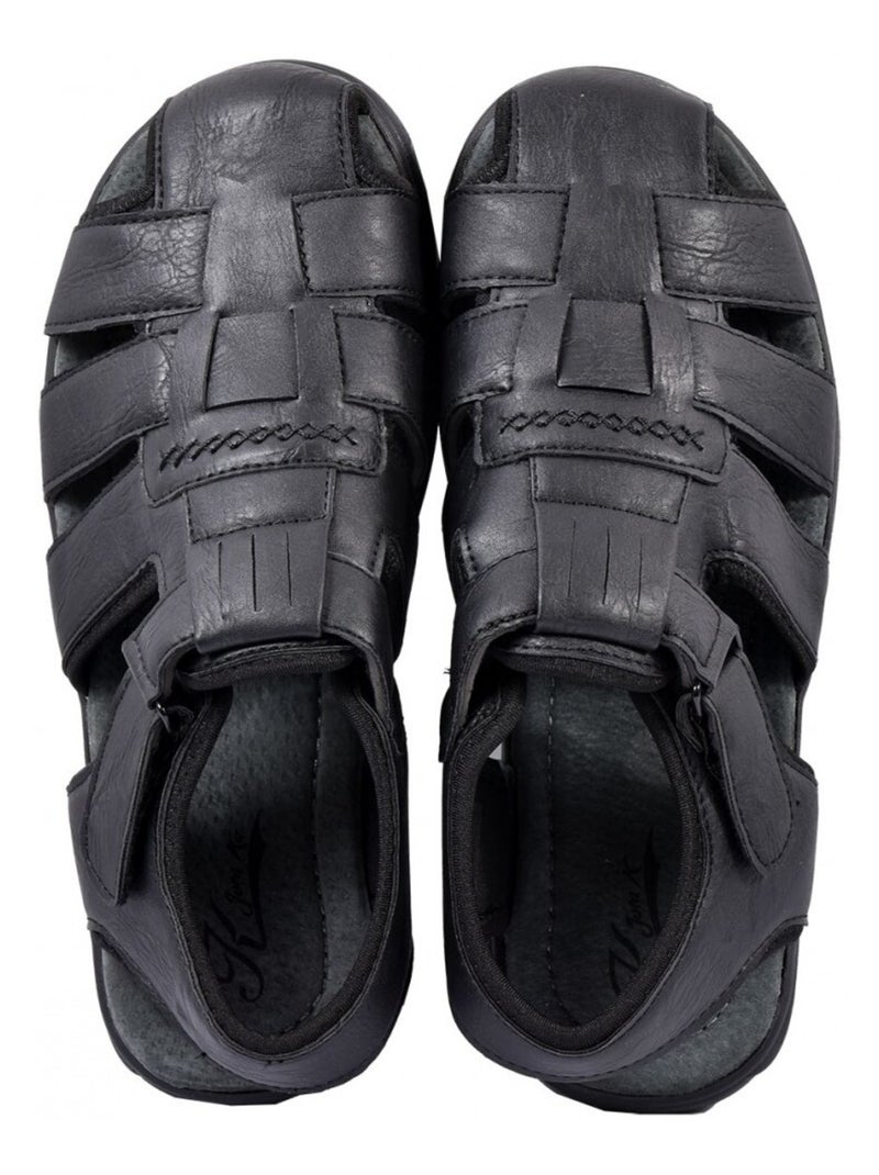 Sandalias PREMIUM Scratch Negro - Kiabi