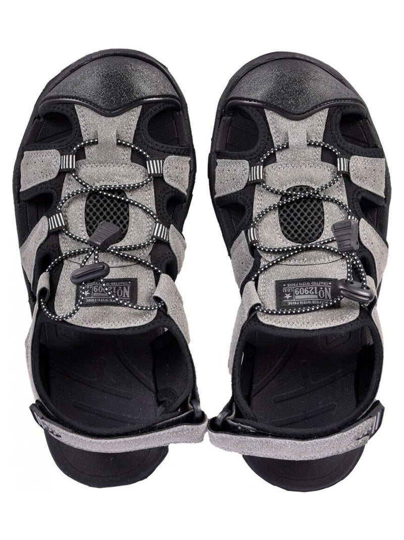 Sandalias PREMIUM Velcro Hombre Gris - Kiabi