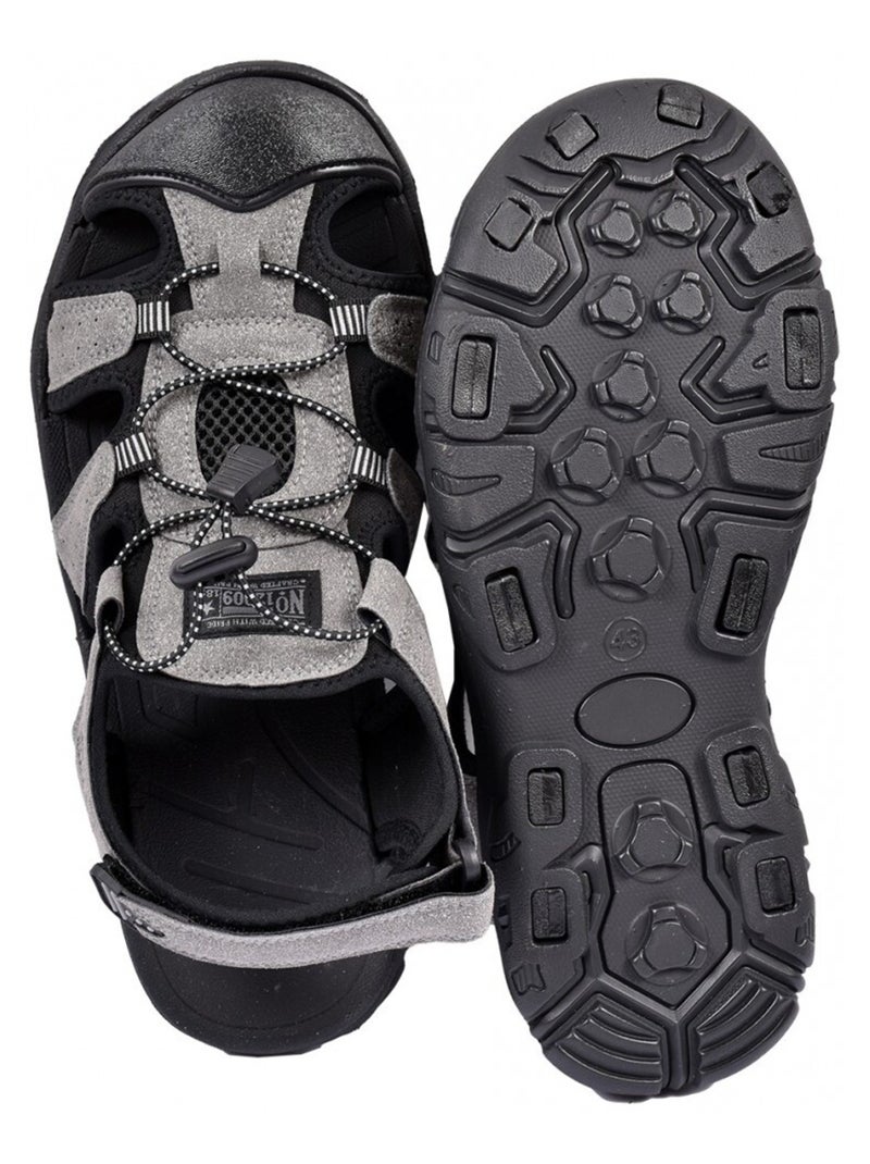 Sandalias PREMIUM Velcro Hombre Gris - Kiabi
