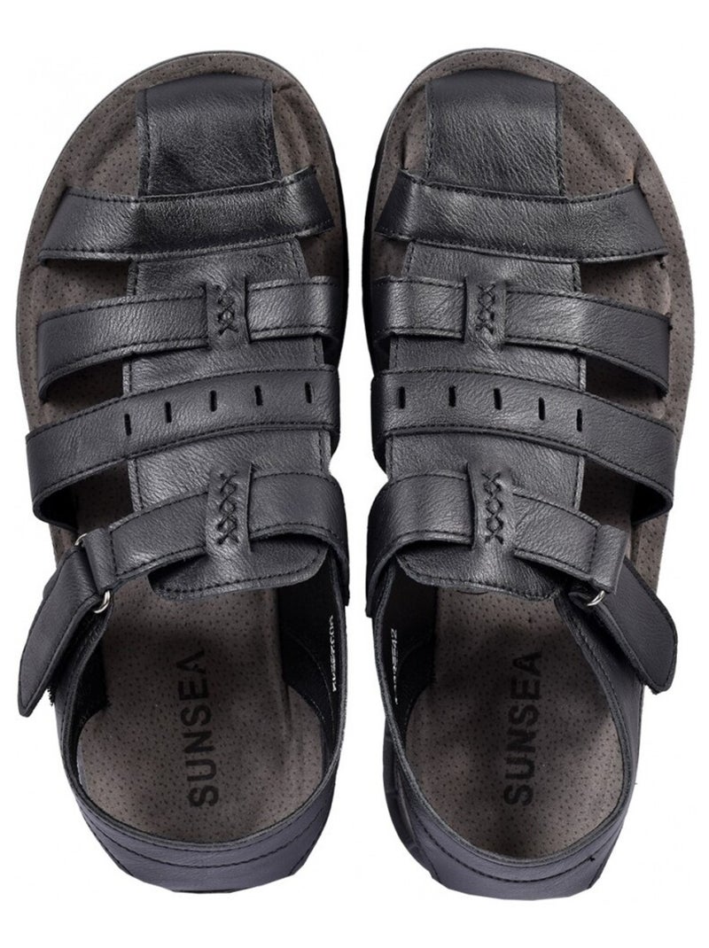 Sandalias PREMIUM Velcro Hombre Negro - Kiabi