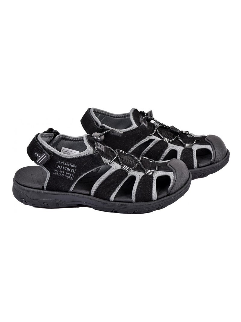 Sandalias PREMIUM Velcro Hombre Negro - Kiabi
