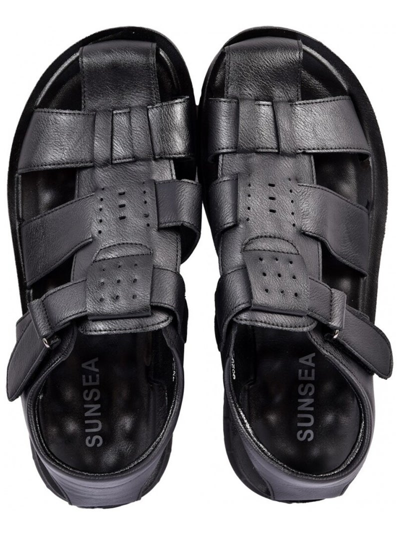 Sandalias PREMIUM Velcro Hombre Negro - Kiabi