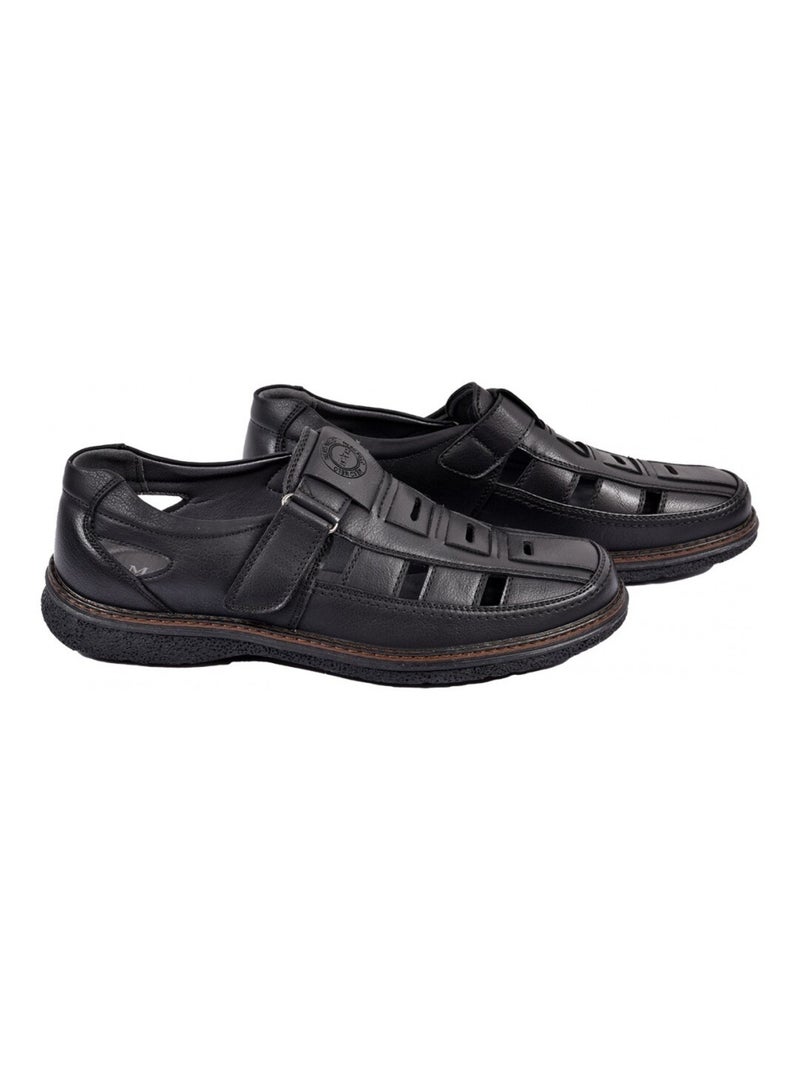 Sandalias PREMIUM Velcro Hombre Negro - Kiabi