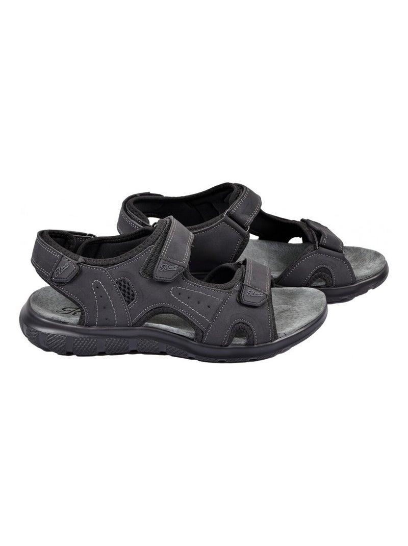 Sandalias PREMIUM Velcro Negro - Kiabi