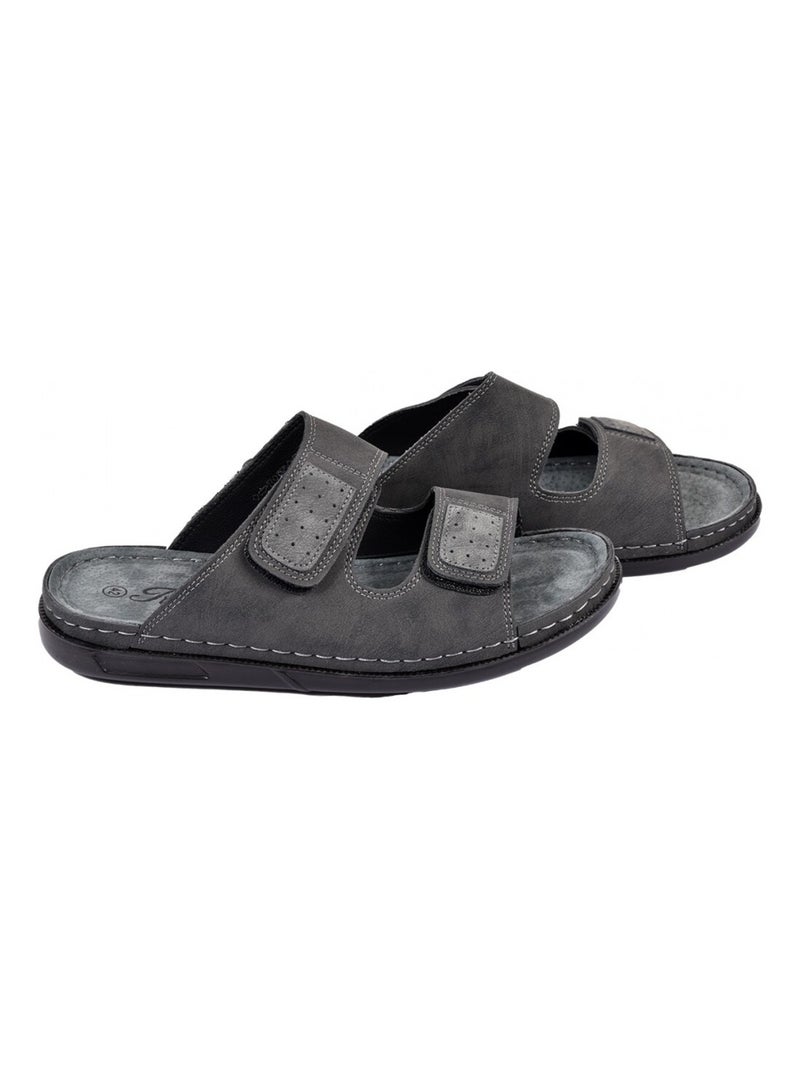 Sandalias PREMIUM Velcro Negro - Kiabi