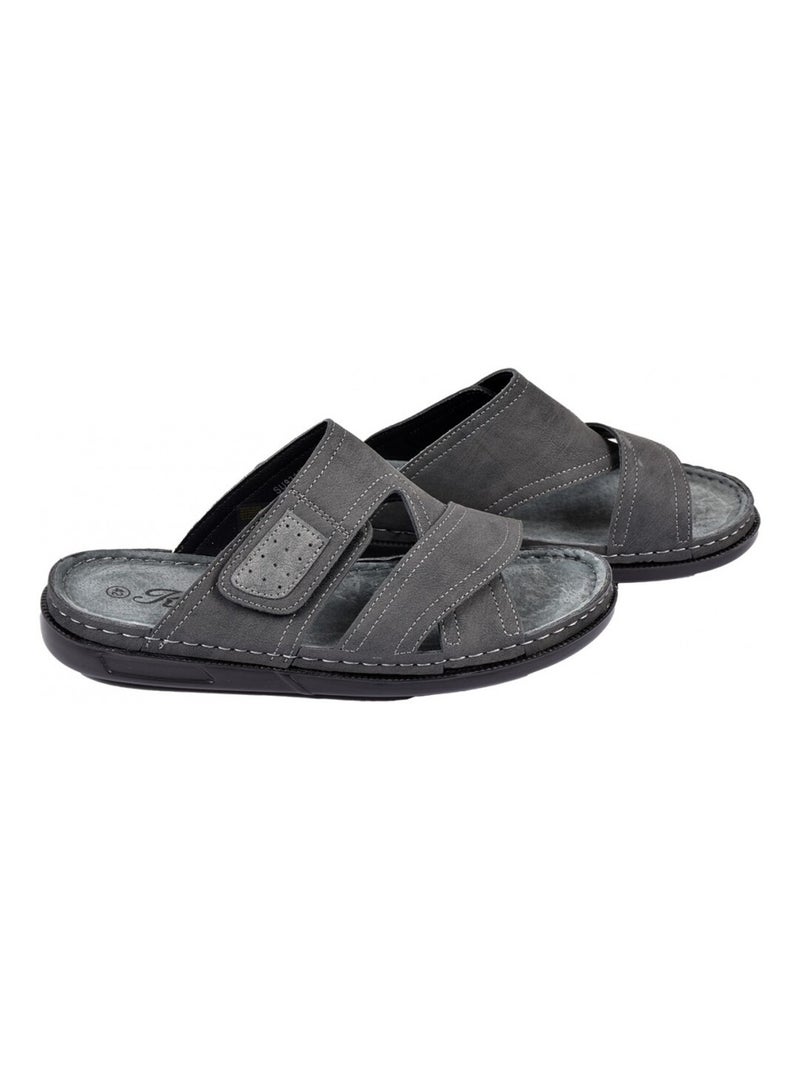 Sandalias PREMIUM Velcro Negro - Kiabi