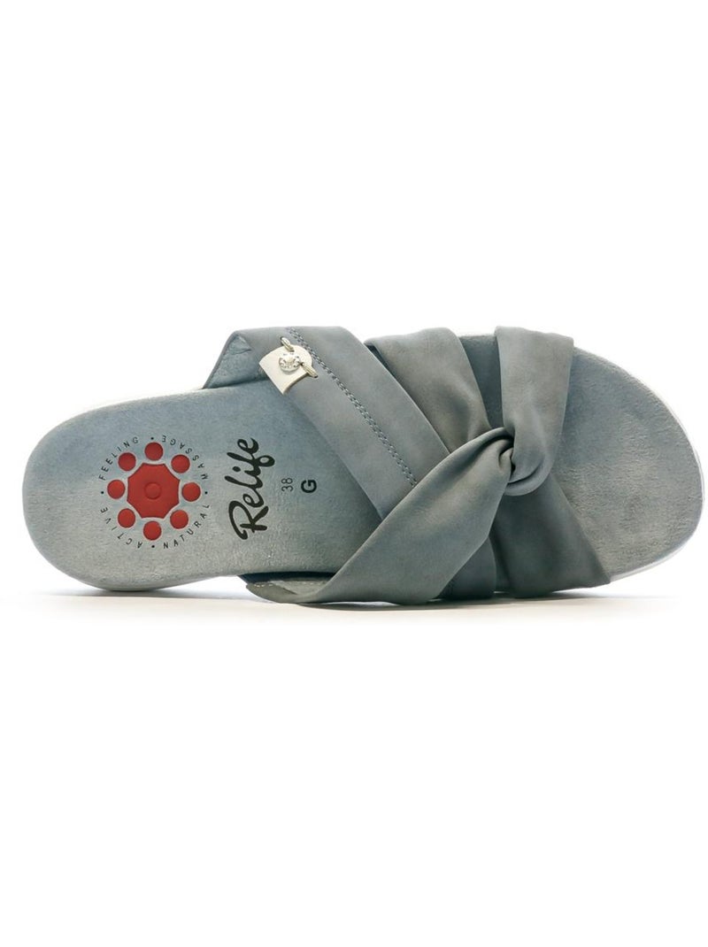 Sandalias relife para mujer Azul - Kiabi