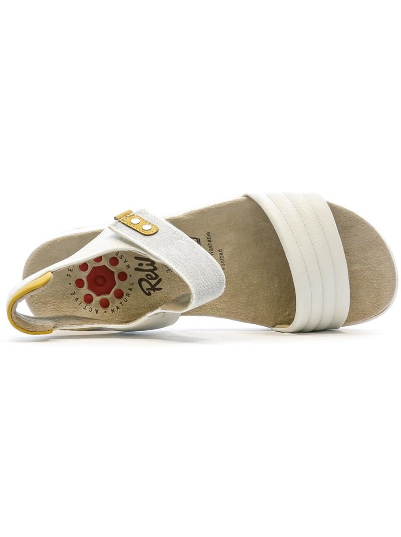 Sandalias relife para mujer Blanco - Kiabi