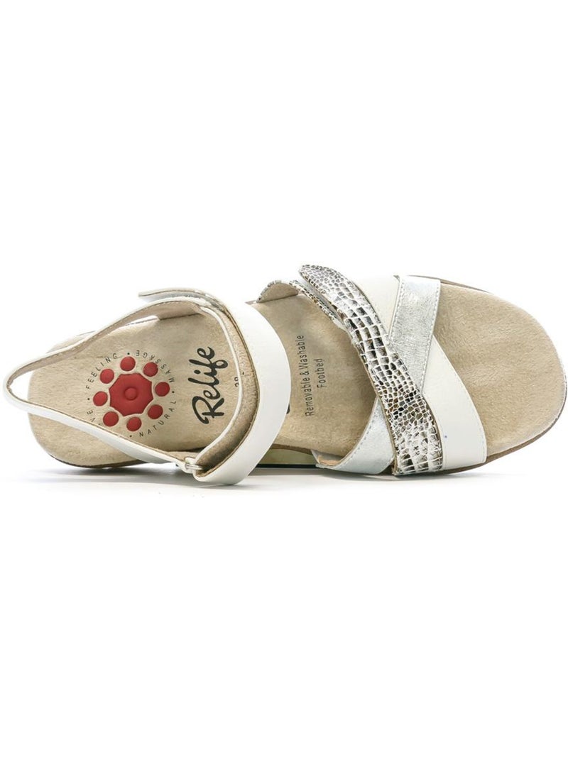 Sandalias relifejubroie para mujer Blanco - Kiabi