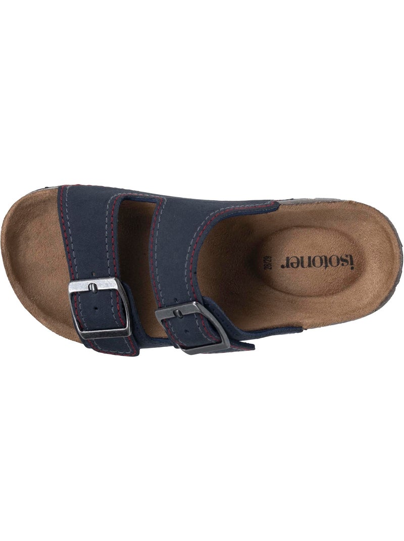 Sandalias Sandalias de doble tira, cómodas, suela ligera, sandalias de playa,  Isotoner Azul marino - Kiabi