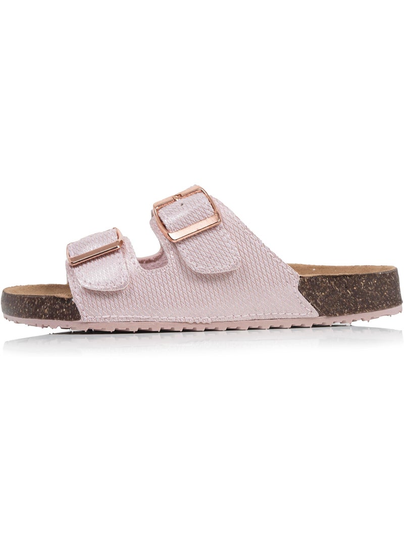 Sandalias sandalias de doble tira, cómodas, suela ligera, sandalias de playa,  isotoner Rosa - Kiabi