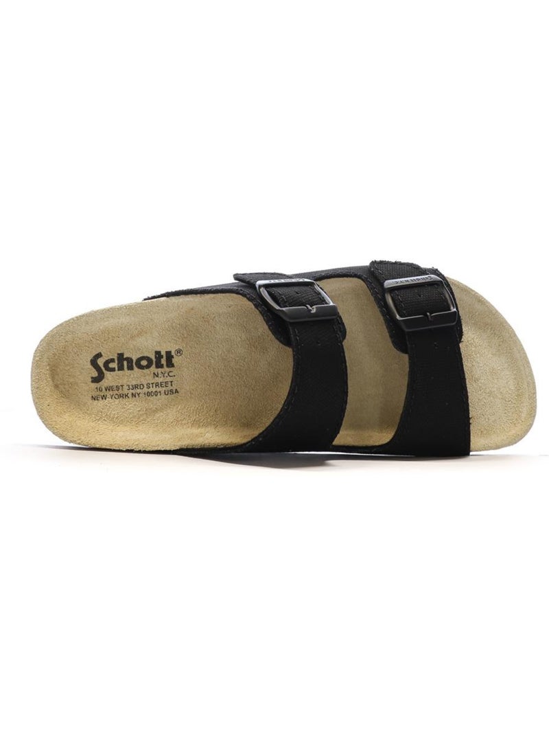Sandalias Schott para Hombre Negro - Kiabi