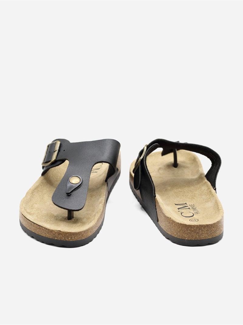 Sandalias sin cordones Negro - Kiabi