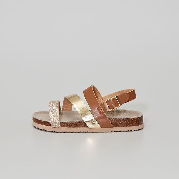 Sandalias sintéticas Niña 3-12 años - BEIGE - Kiabi - 20,00€