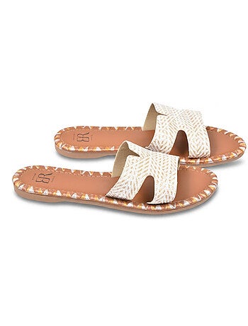 Sandalias Slide Hombre Trenzado Vacaciones 2 Colores OZABI