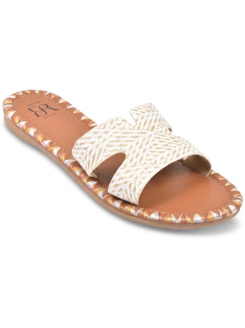 Sandalias Slide Hombre Trenzado Vacaciones 2 Colores OZABI - Kiabi