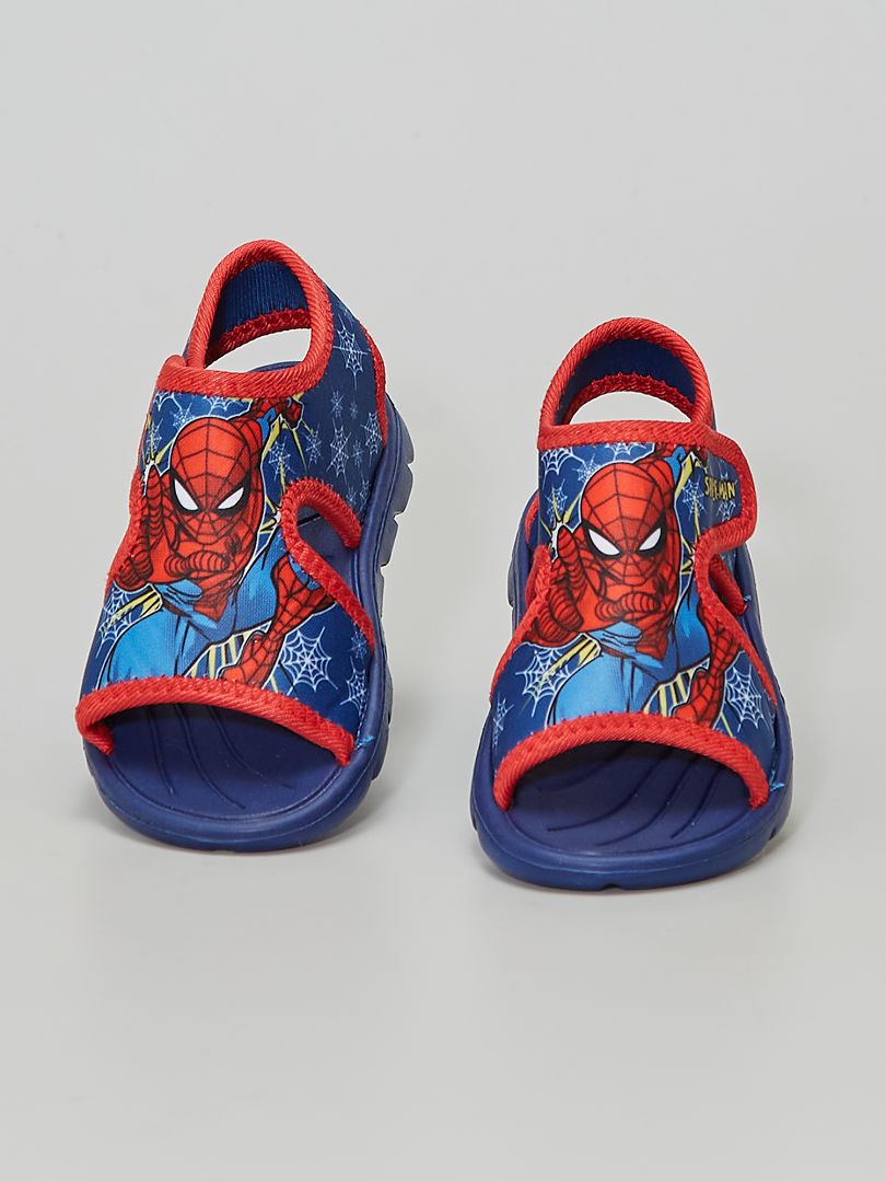 Descanso excursionismo cantidad Sandalias 'Spider-man' con velcros - azul navy - Kiabi - 15.00€