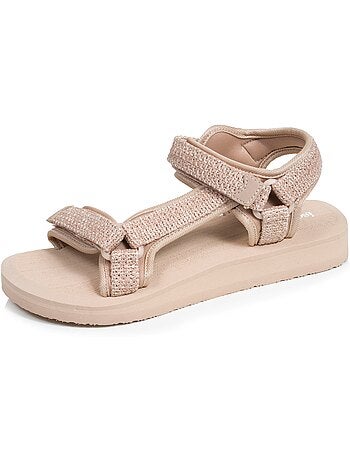 Sandalias Suela cómoda y ligera de 3,5 cm, Sandalias para playa, piscina, senderismo Isotoner