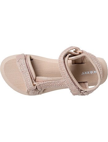 Sandalias Suela cómoda y ligera de 3,5 cm, Sandalias para playa, piscina, senderismo Isotoner