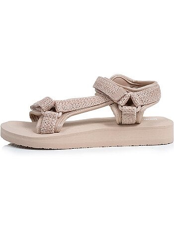 Sandalias Suela cómoda y ligera de 3,5 cm, Sandalias para playa, piscina, senderismo Isotoner